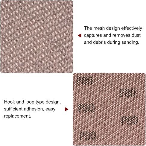 Generic 10pcs Mesh Sanding Discs 5 Inch Hook and Loop Sanding Net 80 Grits Dust Free Abrasive Pads for Car Wood Drywall Metal Polishing & Grinding in Saudi Arabia