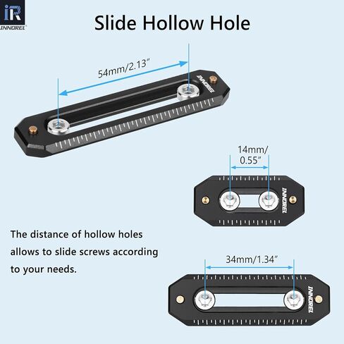 INNOREL 3 Packs Quick Release NATO Rail Set 45/65/85mm Long Lightweight NATO Rails with 1/4" Screws and Anti Drop Safety Pins for Camera Cage, Field Monitor Mount, NATO Clamp Top Handle Side Handle in Saudi Arabia