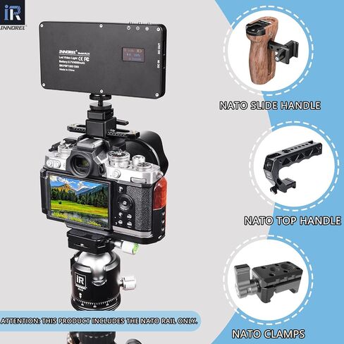INNOREL 3 Packs Quick Release NATO Rail Set 45/65/85mm Long Lightweight NATO Rails with 1/4" Screws and Anti Drop Safety Pins for Camera Cage, Field Monitor Mount, NATO Clamp Top Handle Side Handle in Saudi Arabia