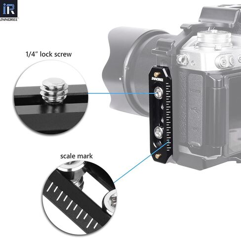 INNOREL 3 Packs Quick Release NATO Rail Set 45/65/85mm Long Lightweight NATO Rails with 1/4" Screws and Anti Drop Safety Pins for Camera Cage, Field Monitor Mount, NATO Clamp Top Handle Side Handle in Saudi Arabia