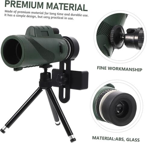Compact Monocular Telescope Smartphone Adapter and Shock Bird Watching Hiking and Outdoor Exploration in Saudi Arabia