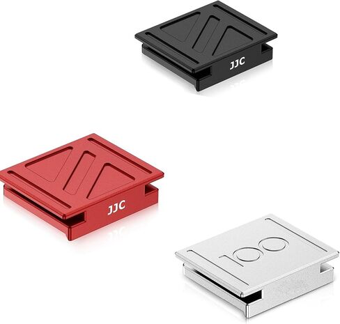 3PCS Upgraded Q3 43 Q2 Metal Hot Shoe Cover Protector Cap with Full-Coverage Design for Leica Q3 43 /Q3/Q2(Black+Red+Silver) in Saudi Arabia