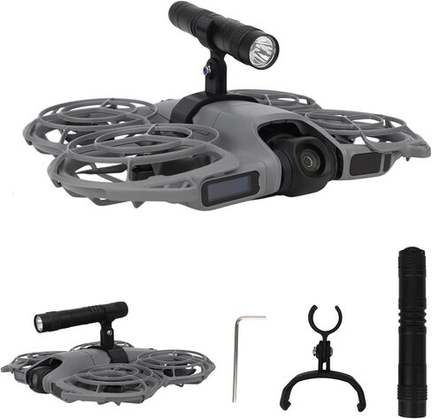 مصابيح البحث القوية + حامل الطائرة بدون طيار لـ DJI NEO 2، دعامة كشاف ضوء كشاف تدعم تركيب ضوء الطيران الليلي على الطائرة بدون طيار، لملحقات DJI NEO 2 in Kuwait