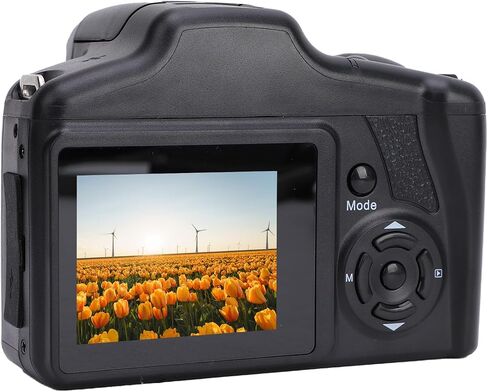كاميرا رقمية للتصوير الفوتوغرافي، 2.4 بوصة TFT LCD 16MP 1080P HD 16X تكبير رقمي SLR كاميرا رقمية مع عدسة مقربة وفلاش كومابكت كاميرا تسجيل فيديو مضادة للاهتزاز للسفر in Saudi Arabia