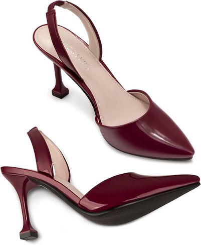 حذاء نسائي بكعب Slingback سهل الارتداء بمقدمة مغلقة in Kuwait