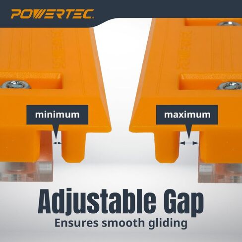 POWERTEC 72024 Router Guide Rail Adapter for Ryobi P601, PCL424, PCL424B & Ridgid R2911 Trim Routers Compatible with Powertec, Makita, Festool, Milwaukee, Kreg ACS, WEN, Triton, and Ridgid Guide Rails in Saudi Arabia