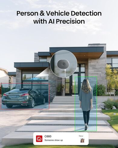 ZOSI 6 x C680 2K Window Security Camera with Full Color Night Vision, 3MP Indoor Plug-in WiFi Camera for Home Security, AI Human Vehicle Detection, 2.4/5GHz, Cloud/Memory Card Storage, Easy Install in Saudi Arabia
