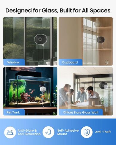 ZOSI 6 x C680 2K Window Security Camera with Full Color Night Vision, 3MP Indoor Plug-in WiFi Camera for Home Security, AI Human Vehicle Detection, 2.4/5GHz, Cloud/Memory Card Storage, Easy Install in Saudi Arabia