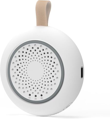 AMZSA White Noise Sound Machine for New Baby & Adults – 24 Sleep Sounds Including Rain, Green & Pink Noise, Portable Noise Canceling Sound with Timer, Night Light & Rechargeable, for Sleeping & Travel in Saudi Arabia