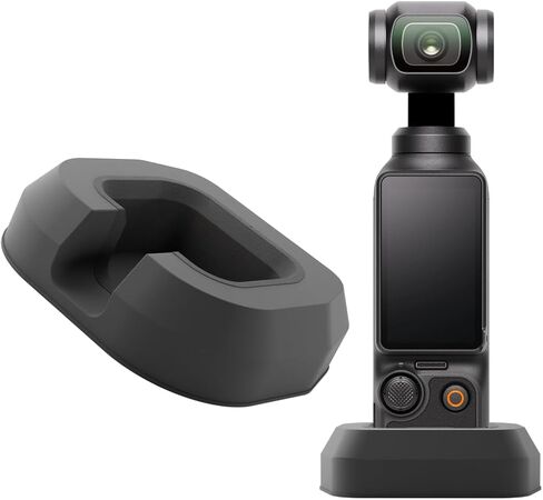حامل Osmo Pocket 3 لسطح المكتب والطاولة | استبدال ترايبود | حماية من السيليكون والفوم | لملحقات DJI Osmo Pocket 3 Creator Combo (أسود) in Kuwait