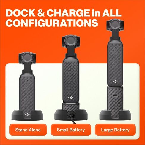 حامل Osmo Pocket 3 لسطح المكتب والطاولة | استبدال ترايبود | حماية من السيليكون والفوم | لملحقات DJI Osmo Pocket 3 Creator Combo (أسود) in Kuwait