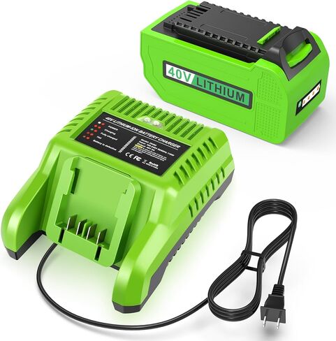 29472 40V 6.0Ah Battery Replacement for GreenWorks 40V Battery 29472 29462 29252 20202 22262 25312 25322 20642 22272 27062 21242 G-Max Cordless Power Tools (2 Packs) in Saudi Arabia