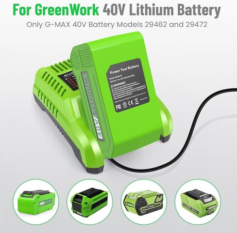 29472 40V 6.0Ah Battery Replacement for GreenWorks 40V Battery 29472 29462 29252 20202 22262 25312 25322 20642 22272 27062 21242 G-Max Cordless Power Tools (2 Packs) in Saudi Arabia