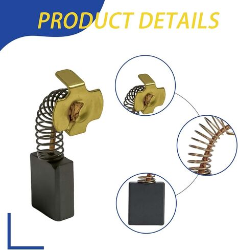 2025 ترقية جديدة من فرش الكربون الربيعية النحاسية النقية 5140033-19 متوافقة مع DeWalt DW745 DWE7480 DWE7490X DWE7491RS DWE7499GD (2 قطعة) in Kuwait