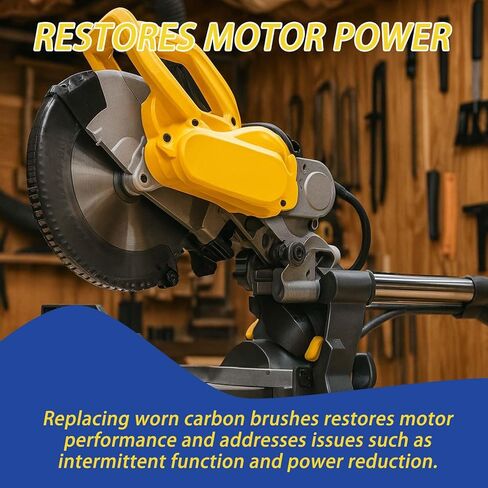 2025 ترقية جديدة من فرش الكربون الربيعية النحاسية النقية 5140033-19 متوافقة مع DeWalt DW745 DWE7480 DWE7490X DWE7491RS DWE7499GD (2 قطعة) in Kuwait