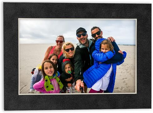 8.5x11 Mat for 5.5x8.5 Photo - Precut Textured White Picture Matboard for Frames Measuring 8.5 x 11 Inches - Bevel Cut Matte to Display Art Measuring 5.5 x 8.5 Inches - Acid Free Pack of TEN MATS in Saudi Arabia