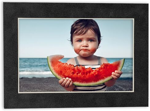 8.5x11 Mat for 5.5x8.5 Photo - Precut Textured White Picture Matboard for Frames Measuring 8.5 x 11 Inches - Bevel Cut Matte to Display Art Measuring 5.5 x 8.5 Inches - Acid Free Pack of TEN MATS in Saudi Arabia