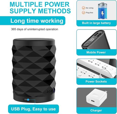 Wireless Home Security Camera with Night Light 4K, Night Vision Motion Detection, 24/7 Recording, SD/Cloud Storage-WiFi Camera Baby Monitor Indoor Surveillance Cameras Nanny Cam (Black) in Kuwait