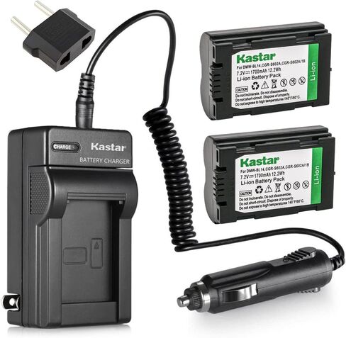 Kastar Battery (X2) & AC Travel Charger for Leica BP-DC1, BP-DC3 Battery and Leica Digilux 1, Leica Digilux 2, and Leica Digilux 3 Digital Cameras in Saudi Arabia