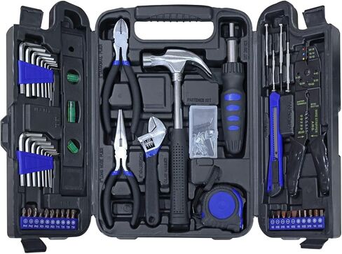 GSTANDARD 129-Piece Mechanic Tool Set | General Household Hand Tool Kit with Plastic Storage Case in Saudi Arabia