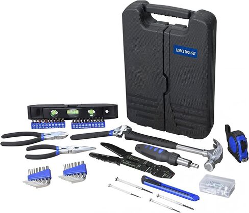 GSTANDARD 129-Piece Mechanic Tool Set | General Household Hand Tool Kit with Plastic Storage Case in Saudi Arabia