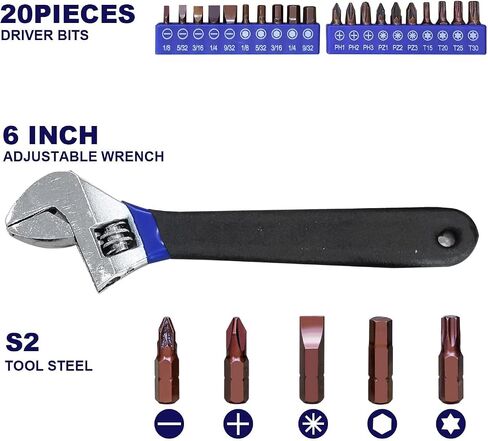 GSTANDARD 129-Piece Mechanic Tool Set | General Household Hand Tool Kit with Plastic Storage Case in Saudi Arabia