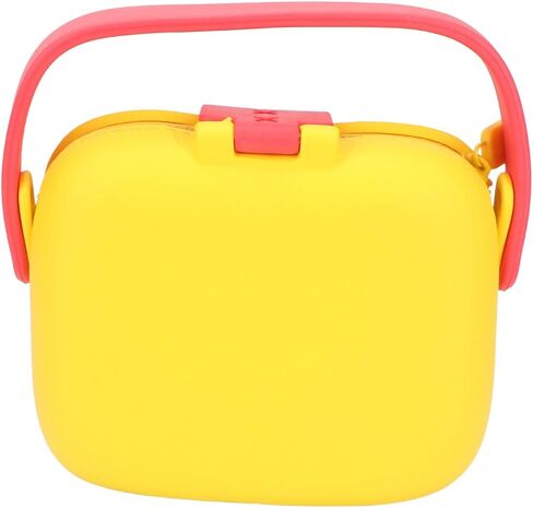 aqxreight Kids Camera Case Cartoon Multi Color Buffer Housing Large Capacity Shoulder Bag for Boys Girls Yellow (Yellow) in Saudi Arabia