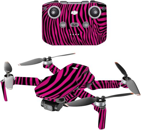 MightySkins Compatible with DJI Mini 2 Portable Drone - Pink Leopard | Protective, Durable, and Unique Vinyl Decal wrap Cover | Easy to Apply, Remove, and Change Styles | Made in The USA in Saudi Arabia