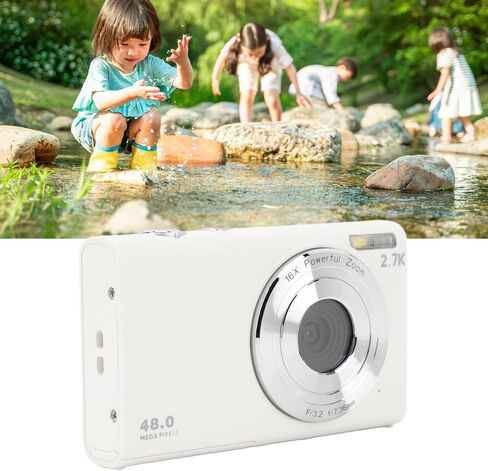 Dpofirs 2.7K UHD 48MP Autofocus Digital Camera, 16x Digital Zoom vlogging Camera for Adult Beginner, Screen, Anti Shake Function, Fill Light (Dpofirsmichou9fzx-11) in Kuwait