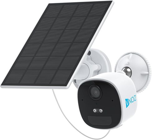 Solar Security Camera Wireless Outdoor, 5MP Battery Powered WiFi Camera, AI Person/Vehicle Detection, Color Night Vision, Spotlight Siren, 2-Way Audio in Saudi Arabia