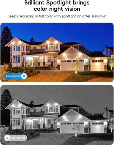 Solar Security Camera Wireless Outdoor, 5MP Battery Powered WiFi Camera, AI Person/Vehicle Detection, Color Night Vision, Spotlight Siren, 2-Way Audio in Saudi Arabia