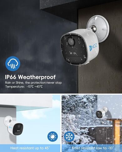 Solar Security Camera Wireless Outdoor, 5MP Battery Powered WiFi Camera, AI Person/Vehicle Detection, Color Night Vision, Spotlight Siren, 2-Way Audio in Saudi Arabia
