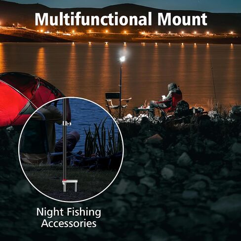Game & Trail Camera Mount, 3 in 1 Aluminum 360 Degree Rotation Trail Camera Stand Mount Ground Holder, Thread Connection 1/4''-20 (6 mm) for Hunting Cameras, Night Fishing Light etc.(1 Pack) in Saudi Arabia