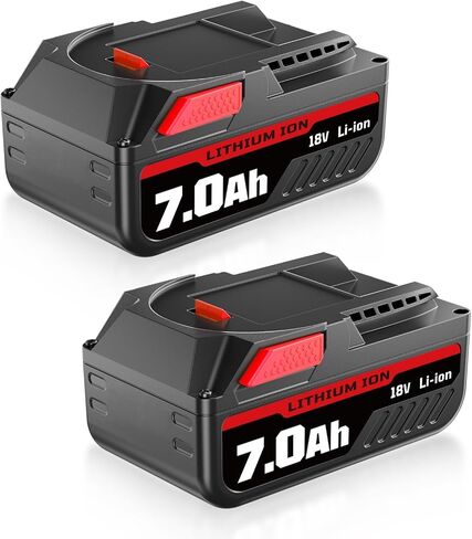 2Pack 7.0Ah Li-ion 18V Battery Compatible with Ridgid 18V Battery R840087 R840086 R840085 R840083 R840089 AC840085 AC840086 AC840087P AC840089 for Cordless Tools in Saudi Arabia