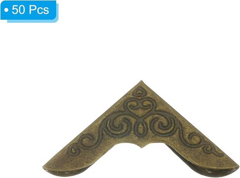 23mm Metal Book Corners,50pcs Photo Corners Book Corners Protector Retro Metal Decorative for Crafting Scrapbook Photo Album Book Binding,Bronze in Saudi Arabia