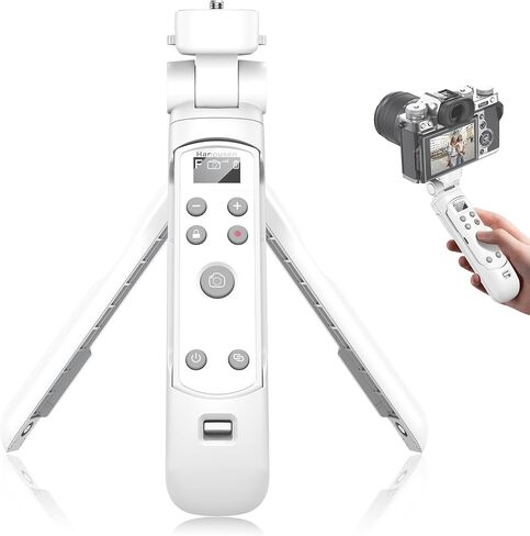 حامل ثلاثي Hanpusen لكاميرا Canon، مقبض تصوير لاسلكي مع جهاز تحكم عن بعد - حامل ثلاثي القوائم مع إصدار مصراع قابل لإعادة الشحن لـ R8/G7 X III/R50/R10/R100/M50/M200/M6 II/G5 X II، استبدل HG-100TBR in Kuwait
