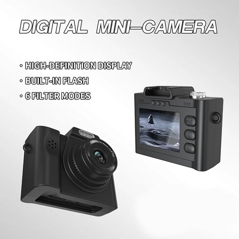 Retro Camera 1080P Camcorder Video Recorder Sports Cameras with Builts in Flashes for Outdoor and Travel Adventure in Saudi Arabia