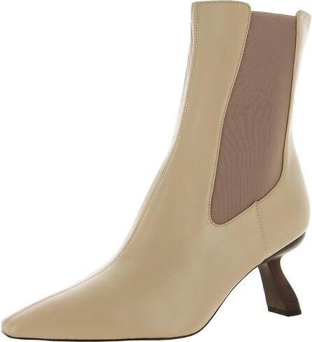 حذاء Sam Edelman Sammie مصنوع من الجلد باللون الأخضر ومقدمة مدببة وكعب ملفوف يسحب على الكاحل in Saudi Arabia