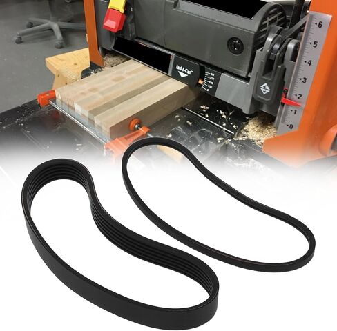 The Lord of the Tools 2 PCs Drive Belt for 13" Planer Dust Collection System Compatible with RIDGID R4331 in Saudi Arabia