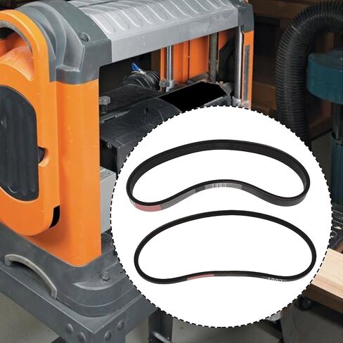 The Lord of the Tools 2 PCs Drive Belt for 13" Planer Dust Collection System Compatible with RIDGID R4331 in Saudi Arabia