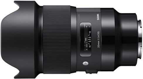 عدسة سيجما الفنية 20 مم f/1.4 DG HSM Art (412965) لمجموعة Sony E Mount Bundle مثالية للصور الشخصية الاحترافية وحفلات الزفاف والمغامرات الداخلية والخارجية والحياة البرية والسفر والعطلات بالإضافة إلى الملحقات in Kuwait