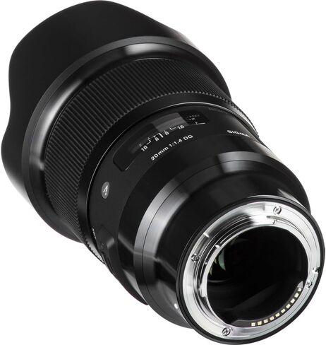 عدسة سيجما الفنية 20 مم f/1.4 DG HSM Art (412965) لمجموعة Sony E Mount Bundle مثالية للصور الشخصية الاحترافية وحفلات الزفاف والمغامرات الداخلية والخارجية والحياة البرية والسفر والعطلات بالإضافة إلى الملحقات in Kuwait