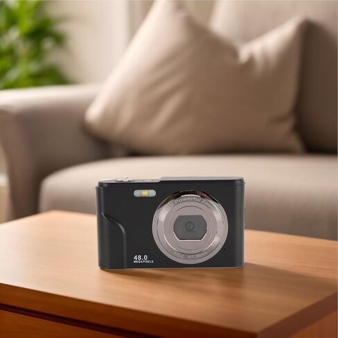 1080P Portable Digital Camera 48MP 2.4 Inch Anti Shake Compact Point and Shoot Camera with 16X Digital Zoom, Versatile Display, Ideal for Kids and Adults, Easy to Use in Saudi Arabia