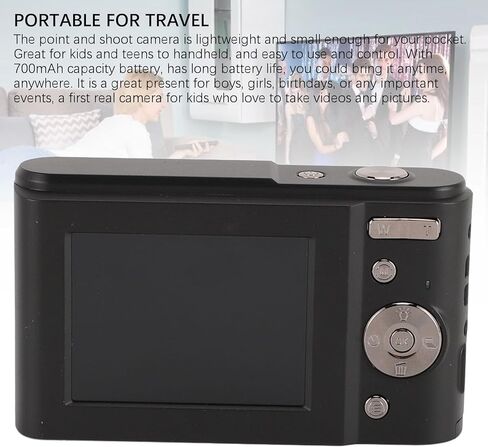 1080P Portable Digital Camera 48MP 2.4 Inch Anti Shake Compact Point and Shoot Camera with 16X Digital Zoom, Versatile Display, Ideal for Kids and Adults, Easy to Use in Saudi Arabia