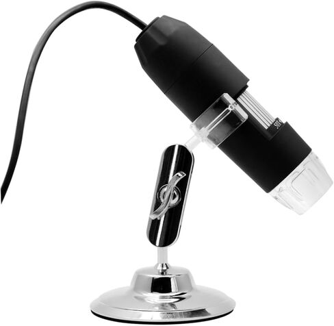 مجهر رقمي USB مع تكبير عالي الدقة وأضواء LED مجهر USB محمول للطلاب وهواة الجمع in Kuwait