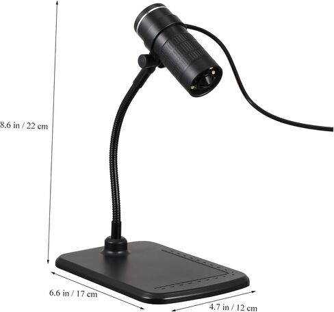مجهر رقمي USB مكبر إلكتروني محمول للبحث، تصميم خفيف الوزن وصغير الحجم للنباتات والمعادن وتسجيل الصور والفيديو in Kuwait