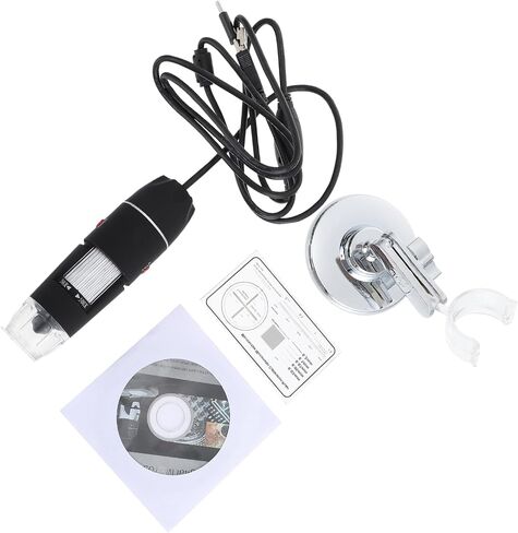 تكبير المجهر الإلكتروني الرقمي المحمول مع واجهة USB حامل للاستخدام المنزلي والمدرسة والمختبر، متين ومادة in Saudi Arabia