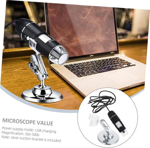 تكبير المجهر الإلكتروني الرقمي المحمول مع واجهة USB حامل للاستخدام المنزلي والمدرسة والمختبر، متين ومادة in Saudi Arabia