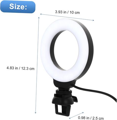 مصباح LED من DOITOOL لعقد مؤتمرات الفيديو وإضاءة كاميرا الويب المحمولة من أجل سطوع خافت وإعدادات للاجتماعات والبث عبر الإنترنت in Saudi Arabia