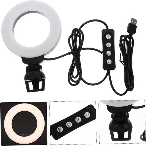 مصباح LED من DOITOOL لعقد مؤتمرات الفيديو وإضاءة كاميرا الويب المحمولة من أجل سطوع خافت وإعدادات للاجتماعات والبث عبر الإنترنت in Saudi Arabia